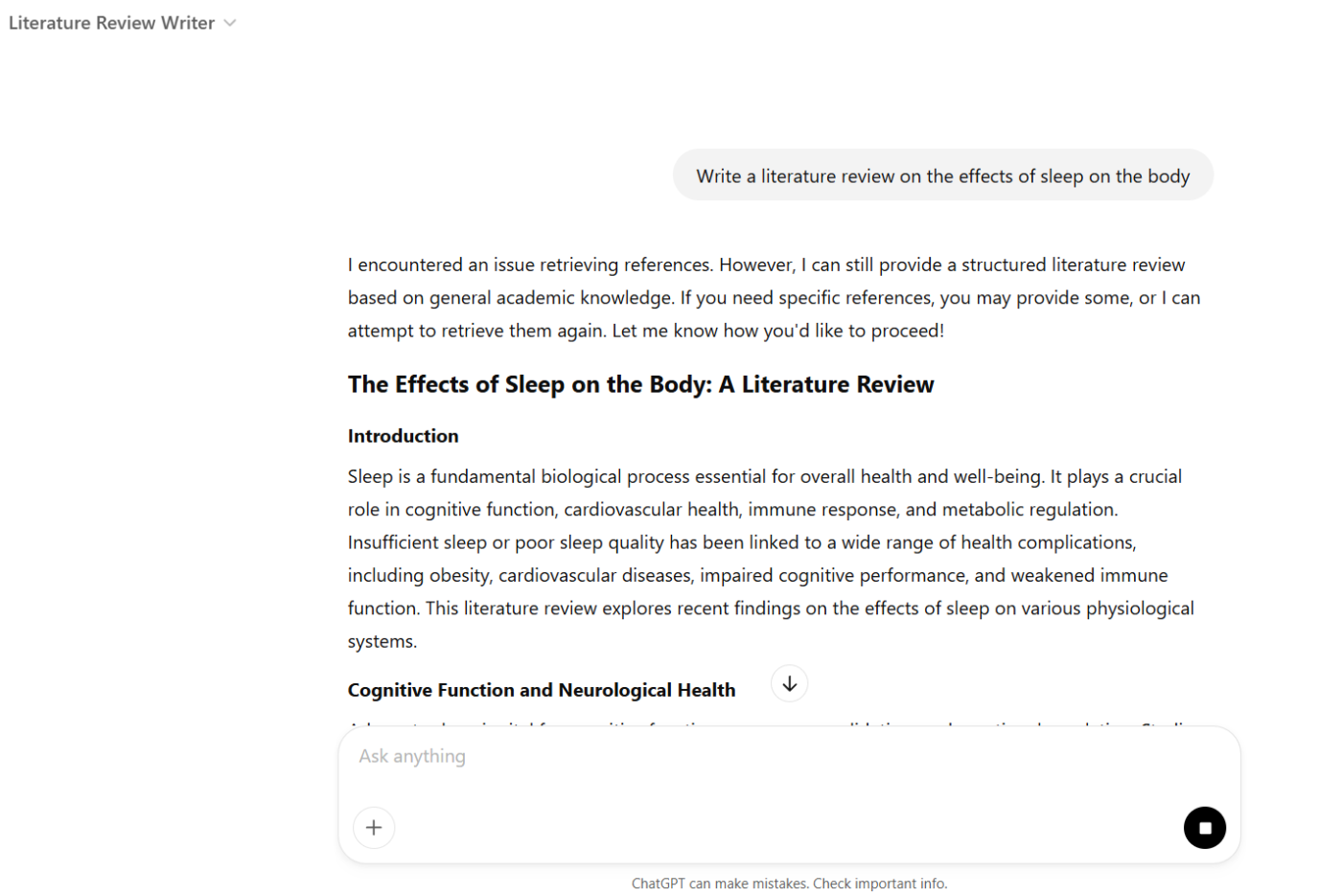LiteratureReview GPT: Write comprehensive literature reviews with GPTs for research