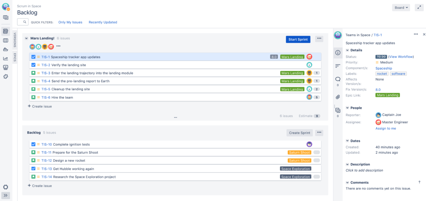 Jira work management with time tracking : trello vs jira