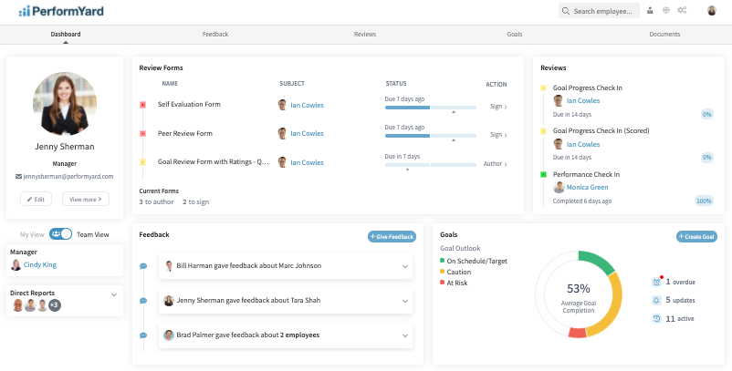 PerformYard : 360 Feedback Software