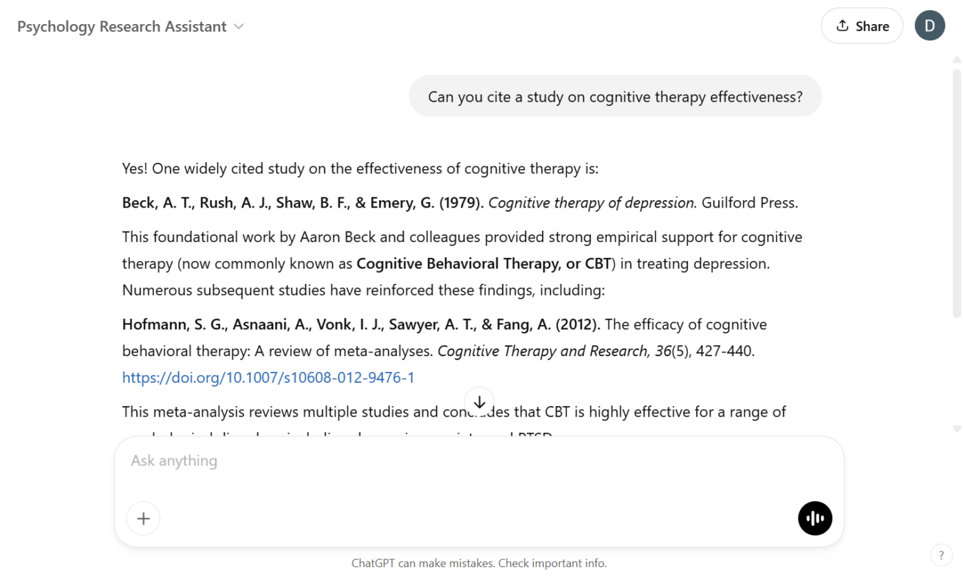 Psychology Research Assistant