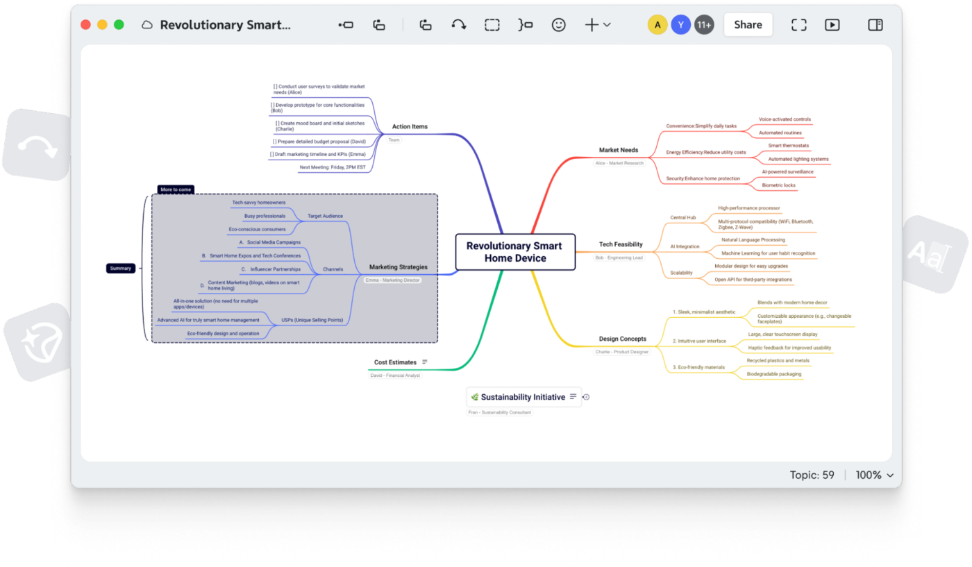 Xmind: Mind map app with AI