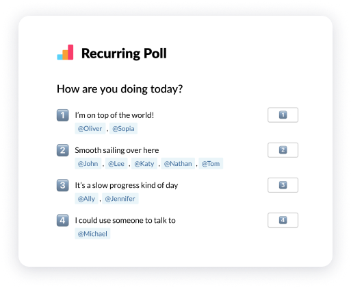 Simple Poll: Best for quick polls within Slack