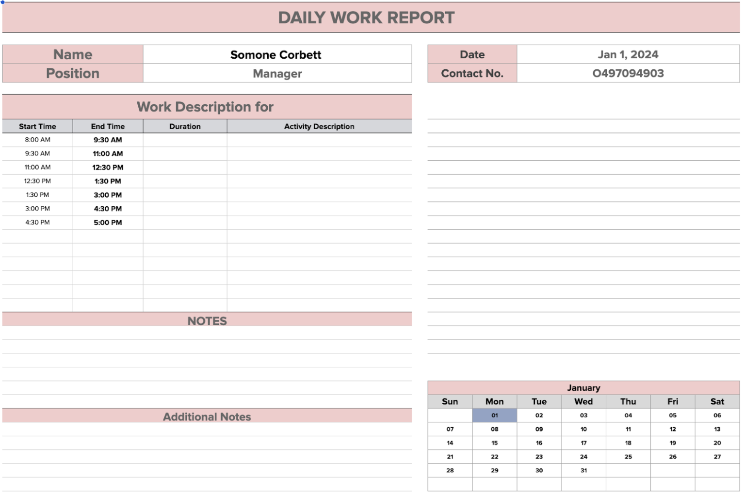 Free Daily Report Templates in Excel for Progress Tracking Free Daily Report Templates in Excel for Progress Tracking
