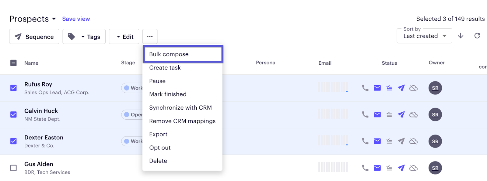 Outreach for multi-channels sales outreach