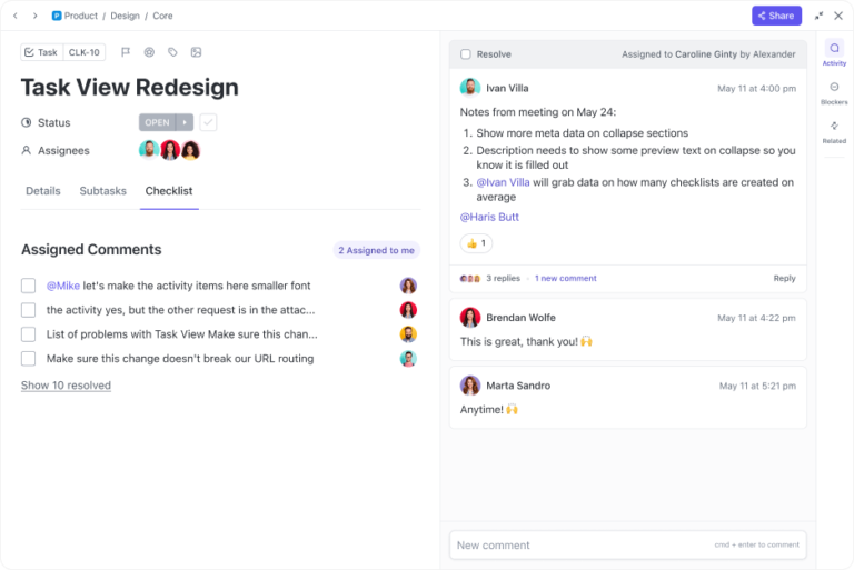 ClickUp Task View
