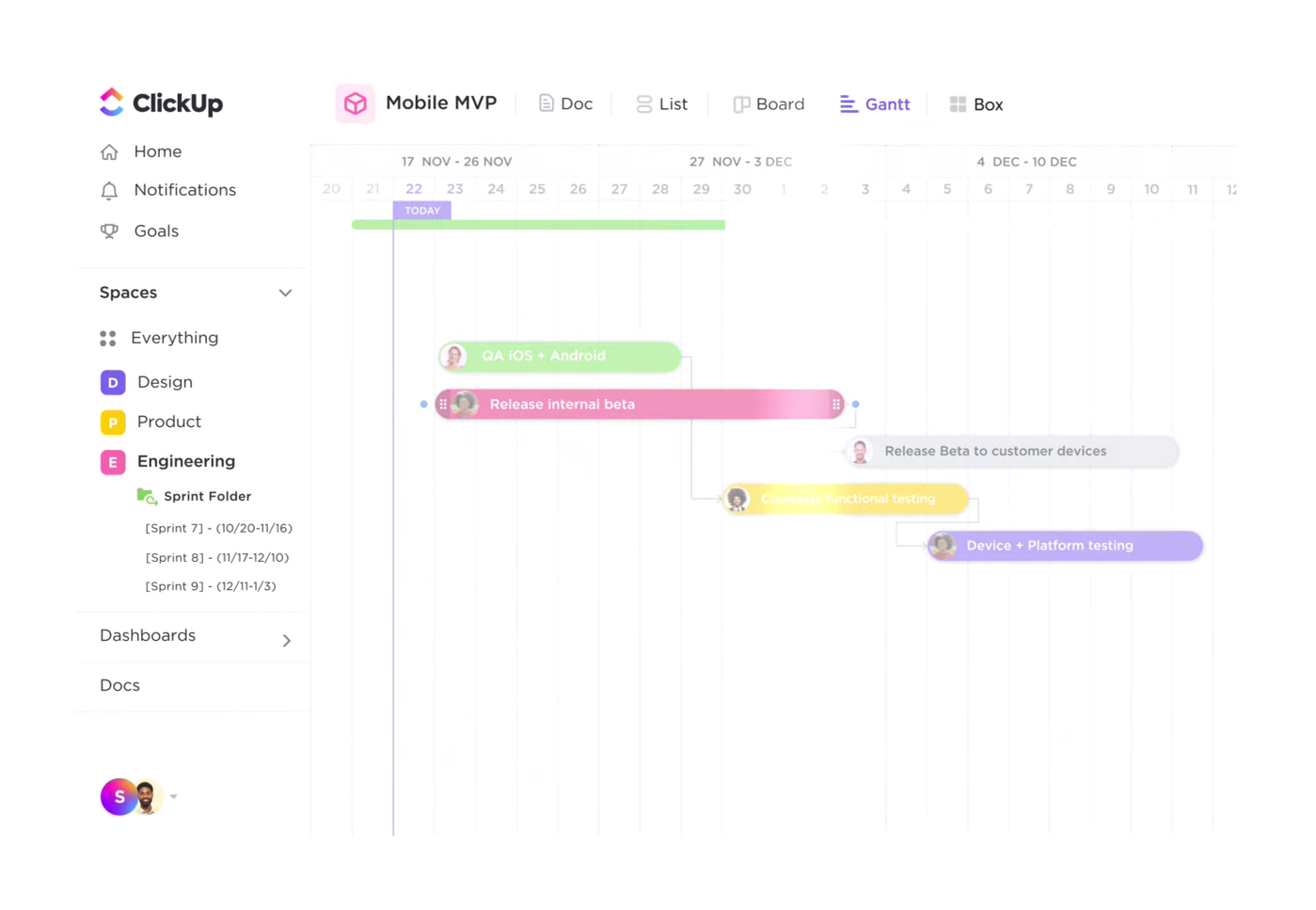 ClickUp Product Management Software: Internal Product Management