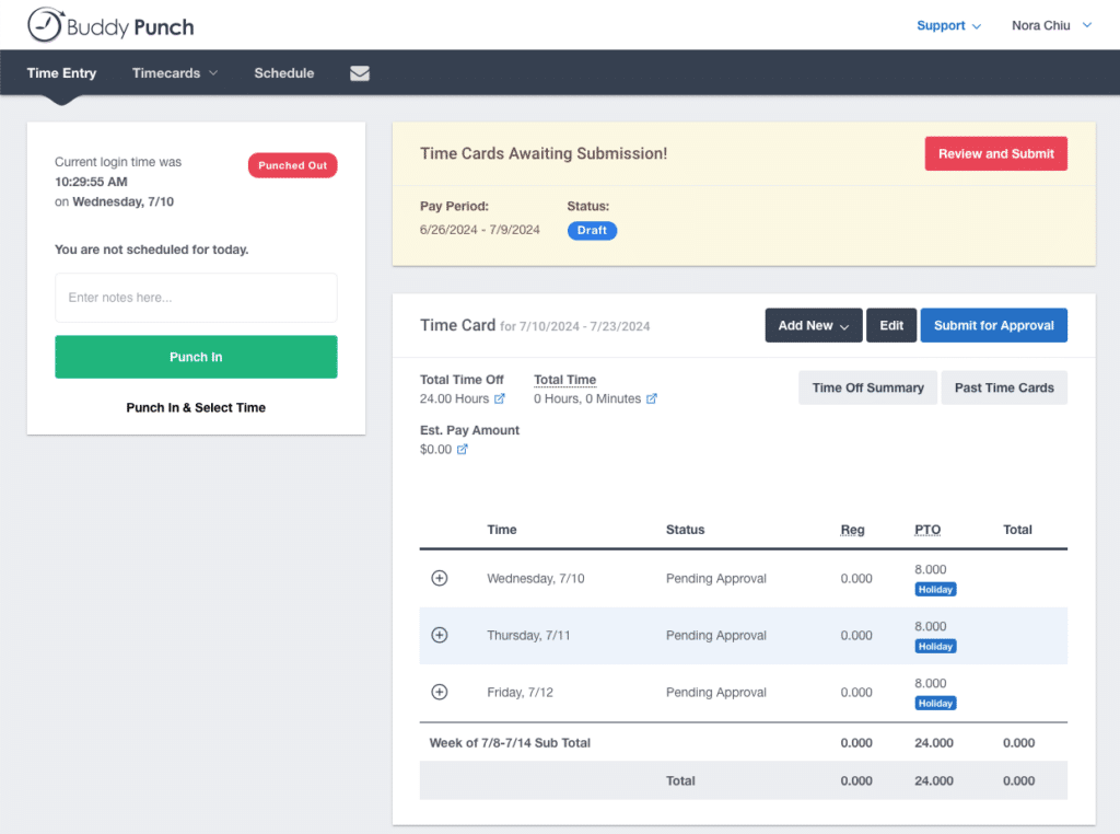 Buddy Punch: Intuitive platform for crew scheduling