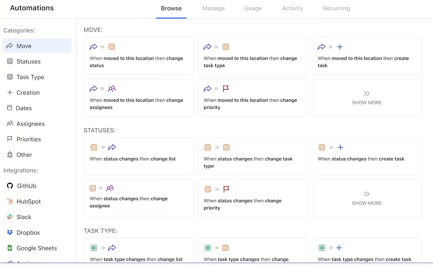 Automate manual tasks with ClickUp Automation