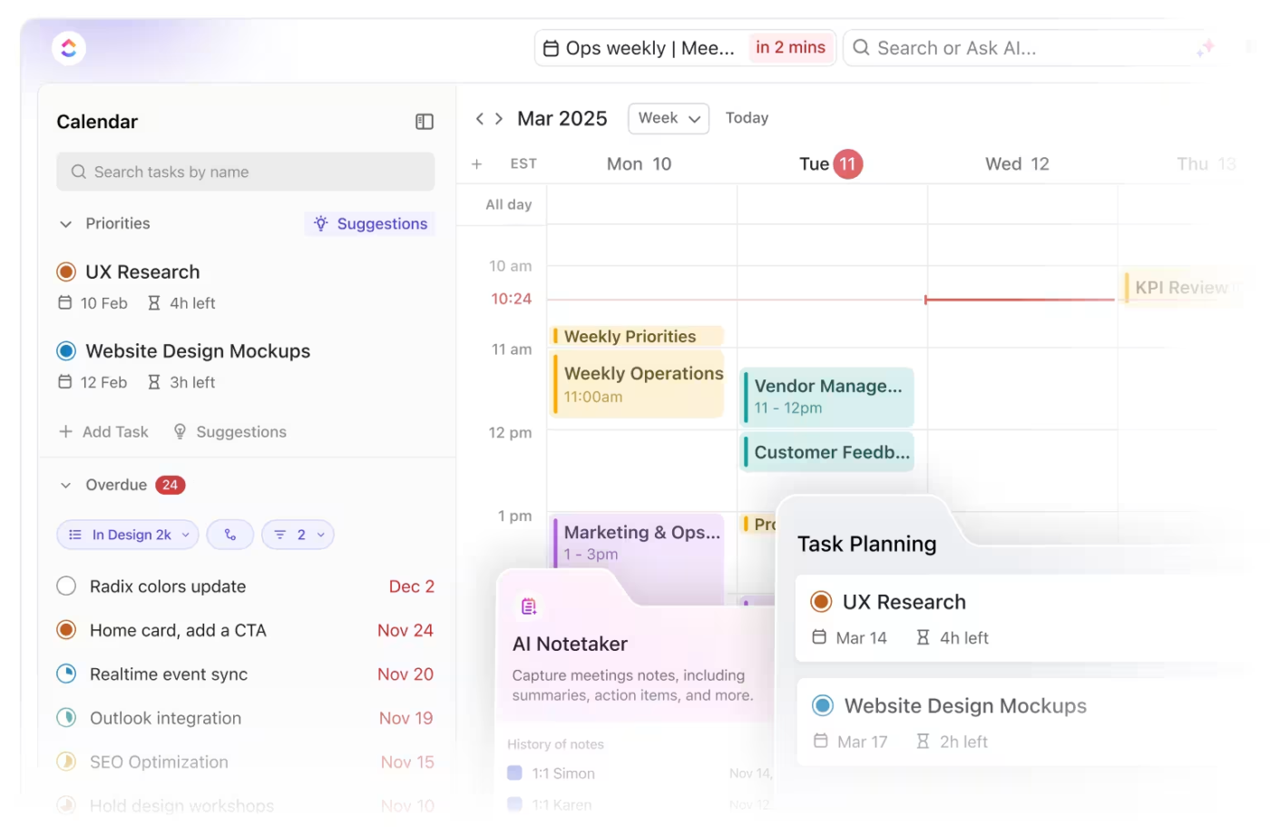Calendário ClickUp: seu coach para TDAH que vai mudar sua vida