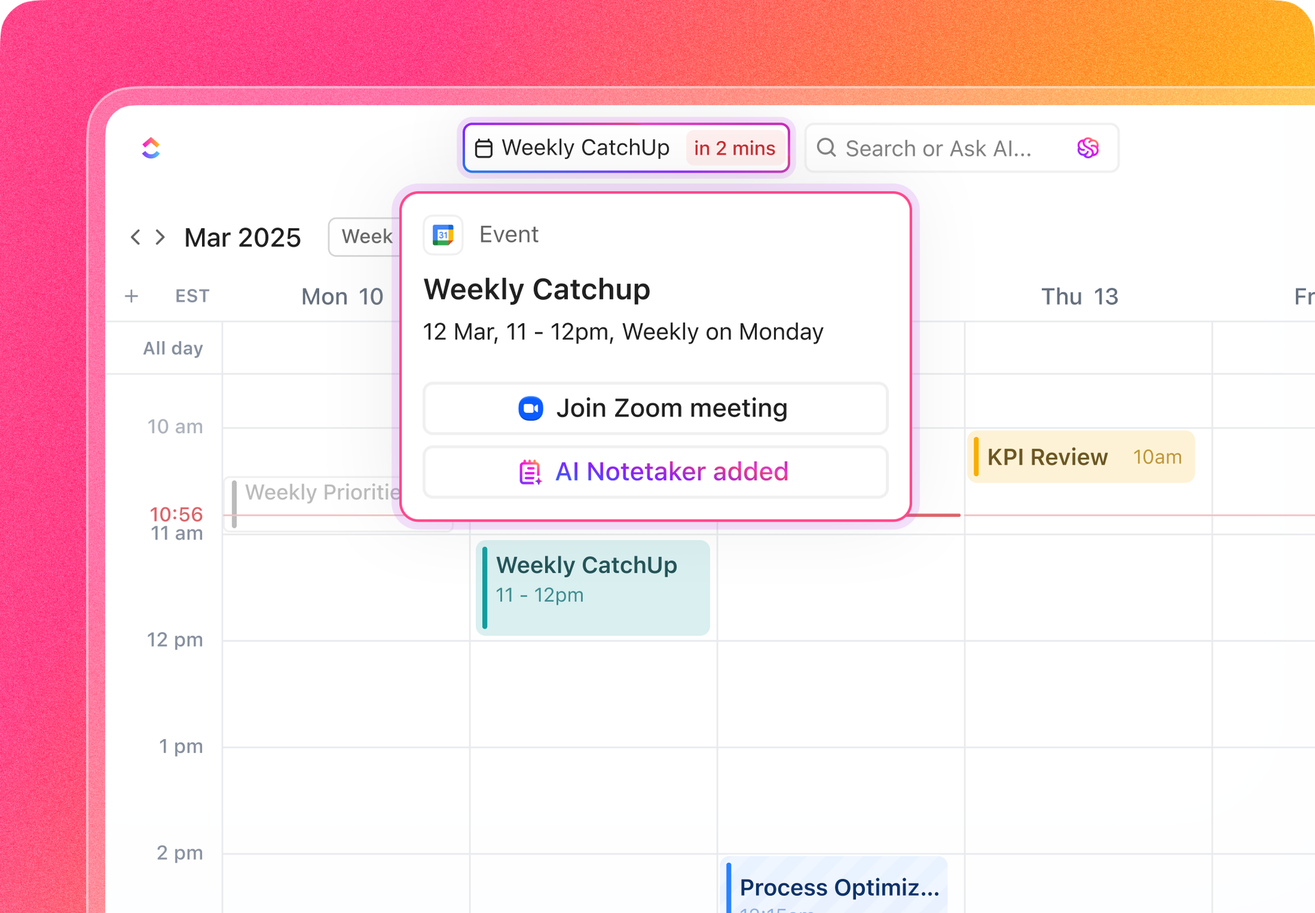 ClickUp Calendar
