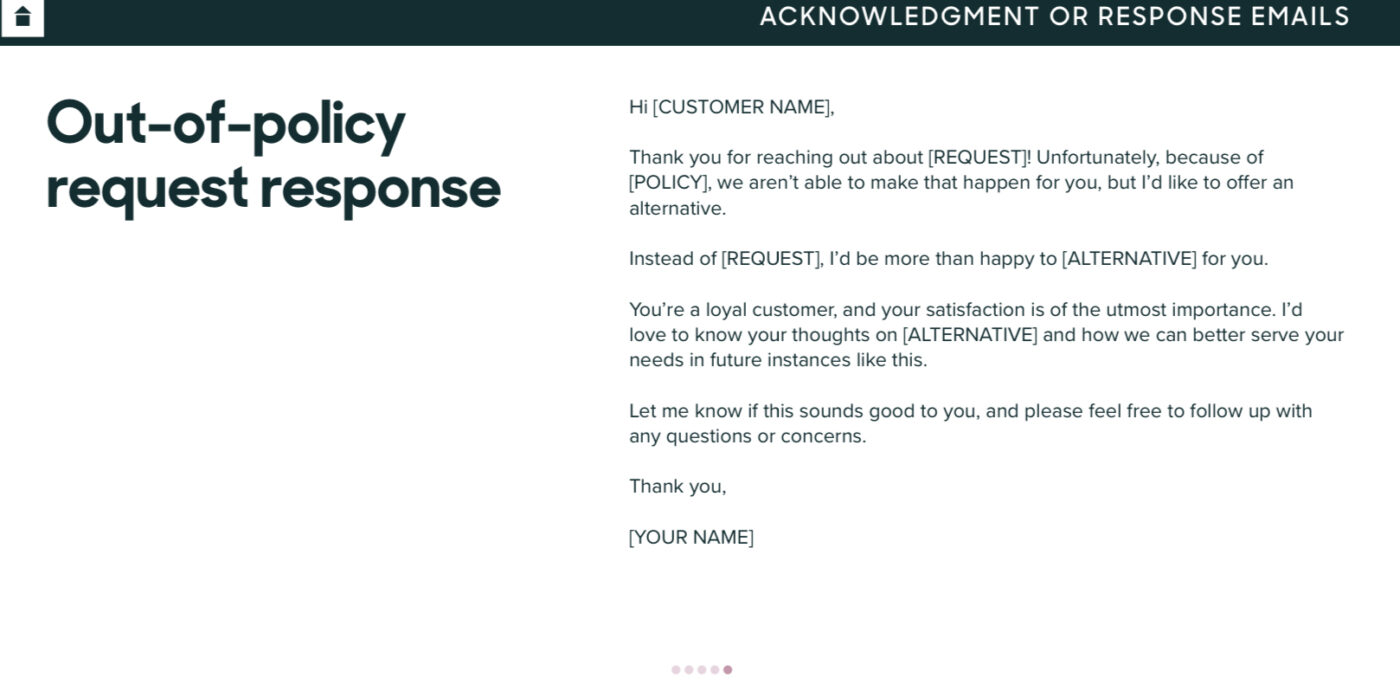 Customer Service Email Templates by Zendesk