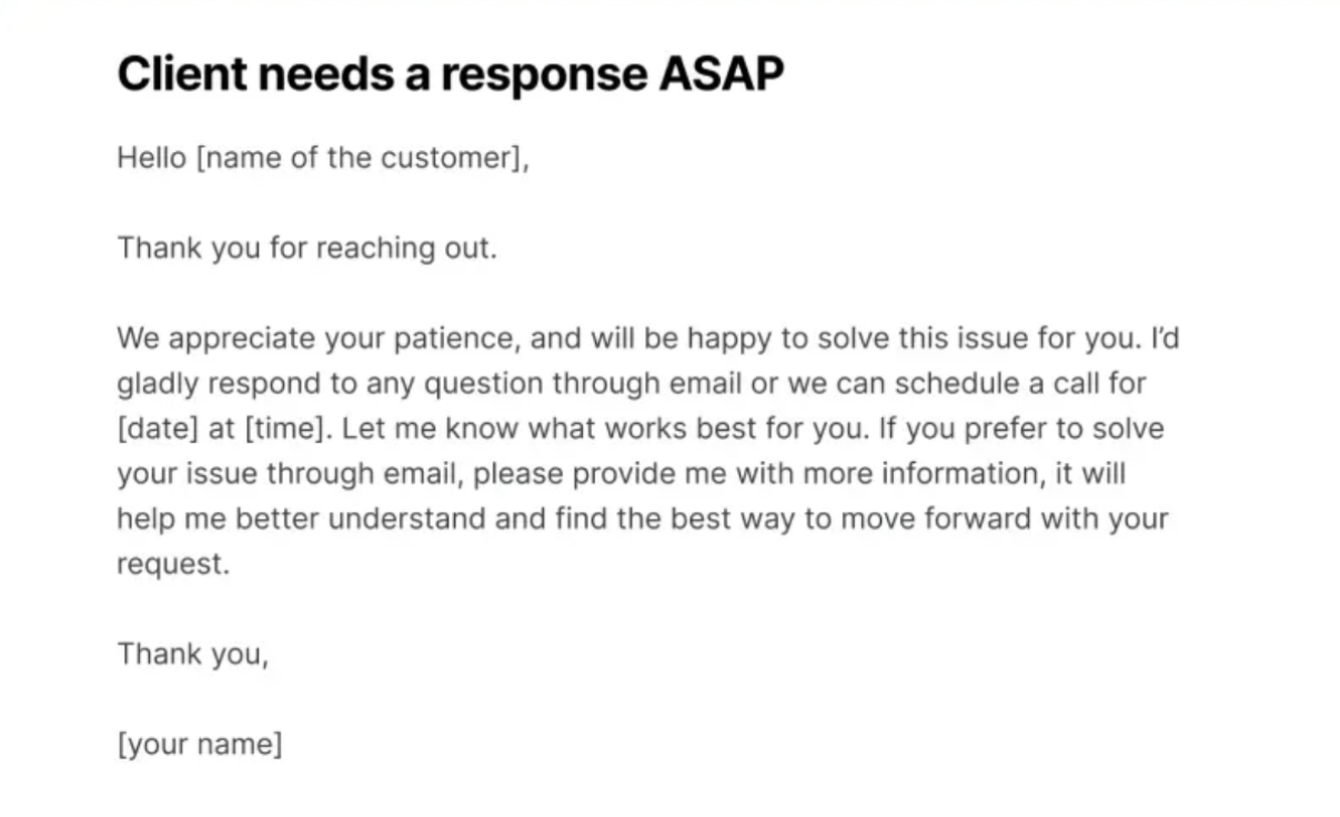Customer Support Response Templates by Email Meter