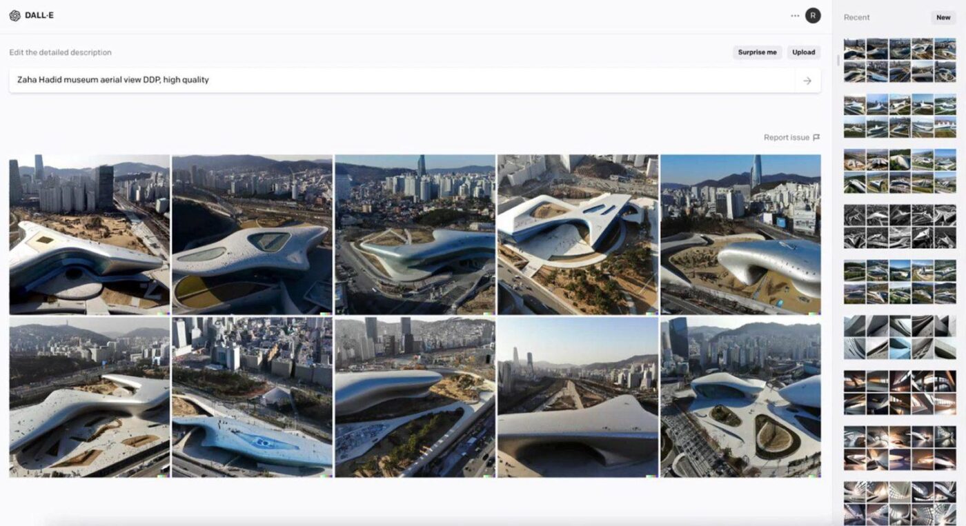 Generative AI in construction example from ZHA
