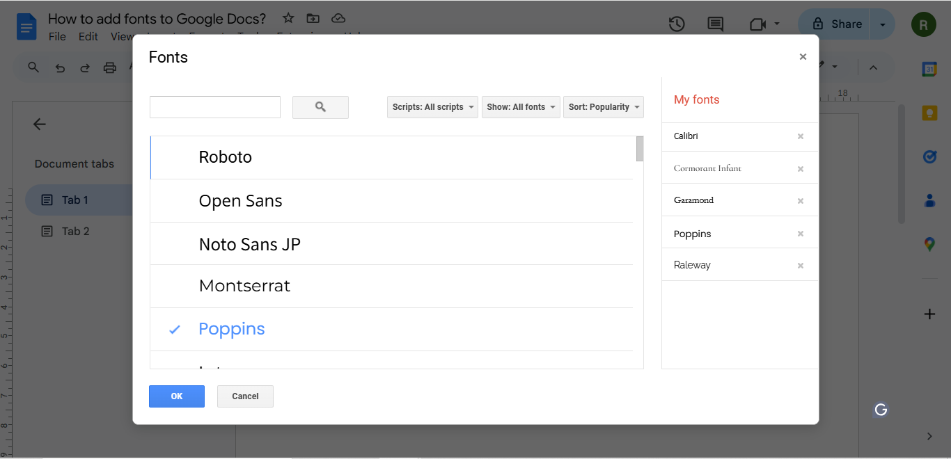 Fontes no Google Docs: como adicionar fontes ao Google Docs