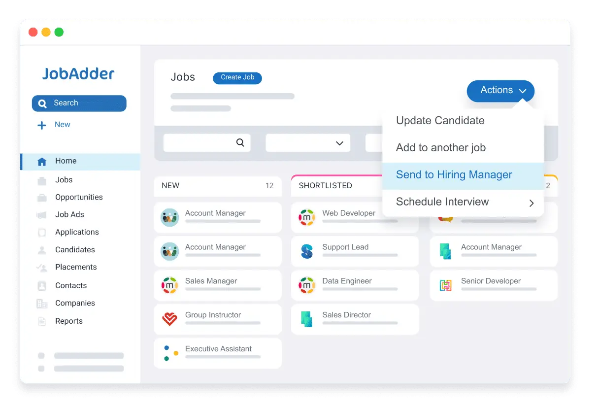 JobAdder: Recruitment database software with priority support
