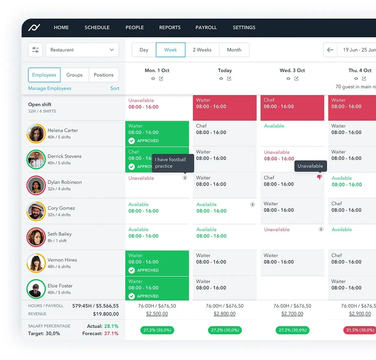 Planday (Birden fazla konumu ve karmaşık planlama ihtiyaçları olan işletmeler için en iyisi)