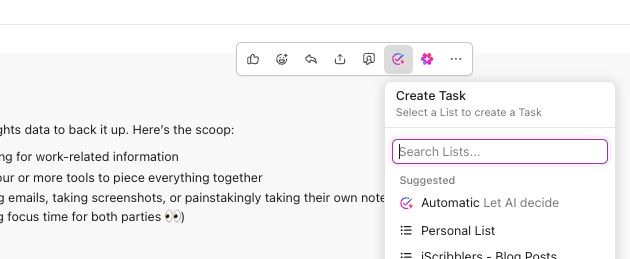 Creating ClickUp Tasks from Chat: ideation techniques