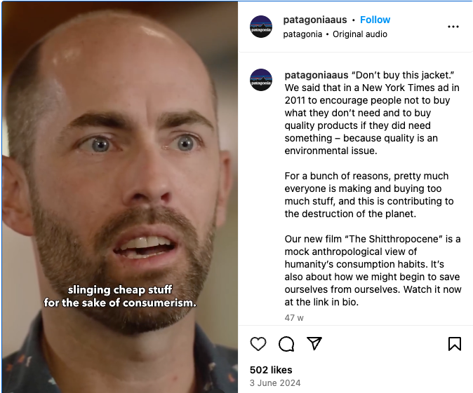 Patagonia's hot takes 