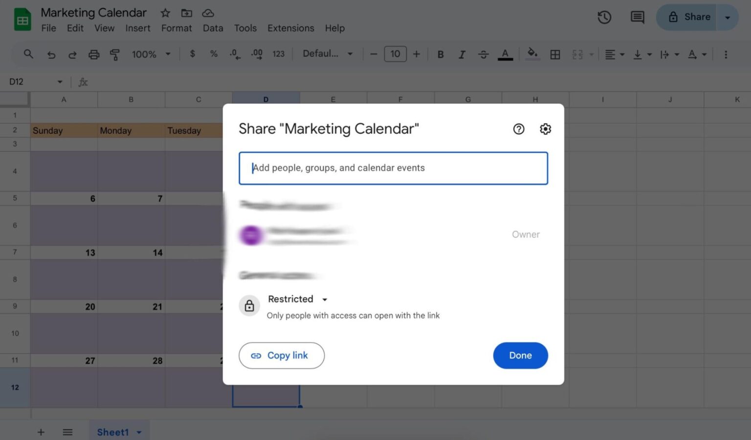 How to Create a Calendar in Google Sheets? | ClickUp