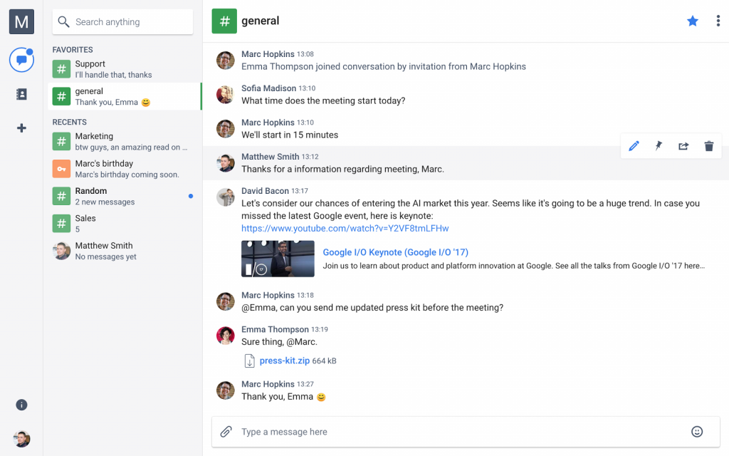 Chanty: Best for team chat with task management