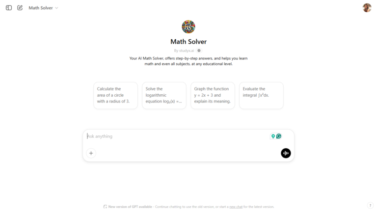 Gpt Math Solver 18 melhores GPTs para estudantes melhorarem o estudo, a redação e a ...