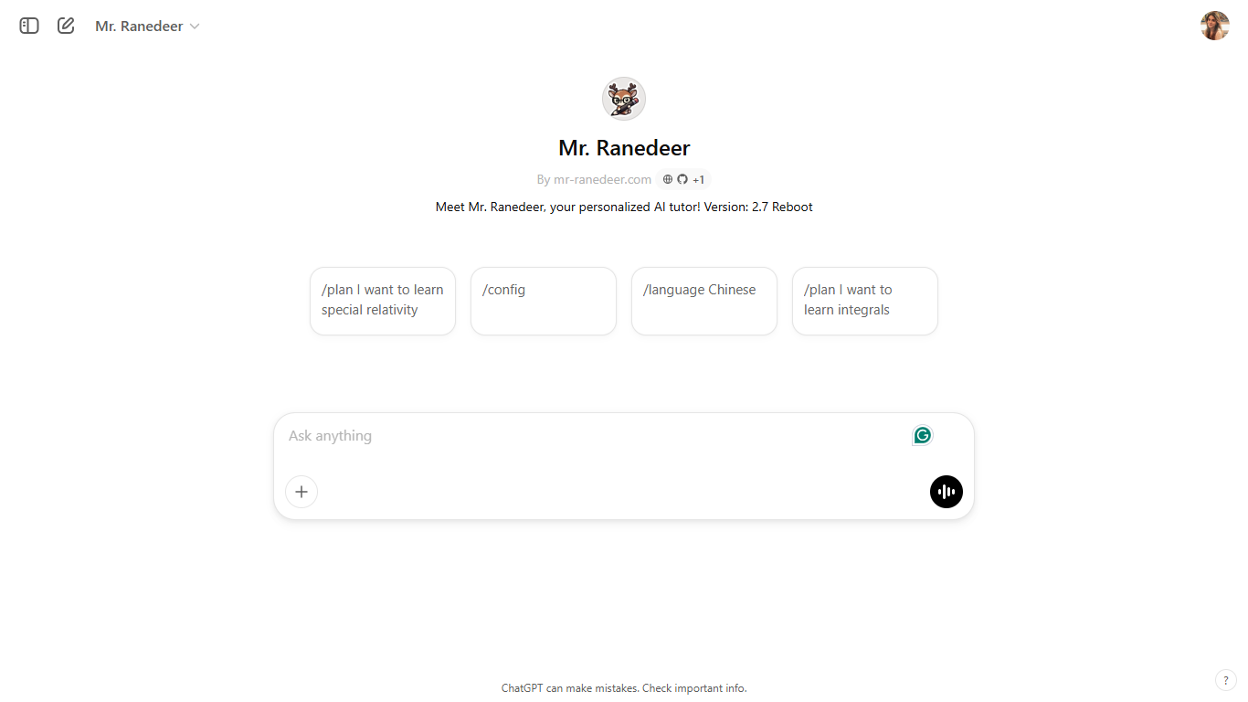 学生向けベストGPTツール:Mr. Ranedeer: 最良のパーソナライズド学習アシスタント