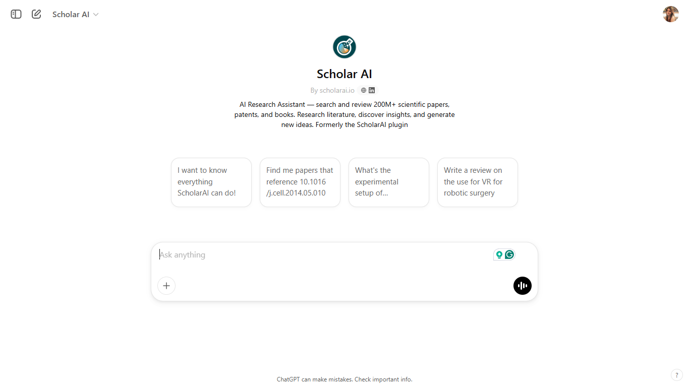 Scholar AI(最高の学術リソースハブ)