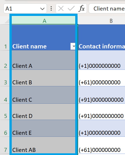 Voorwaardelijke opmaak in Excel: een klantendatabase maken in Excel