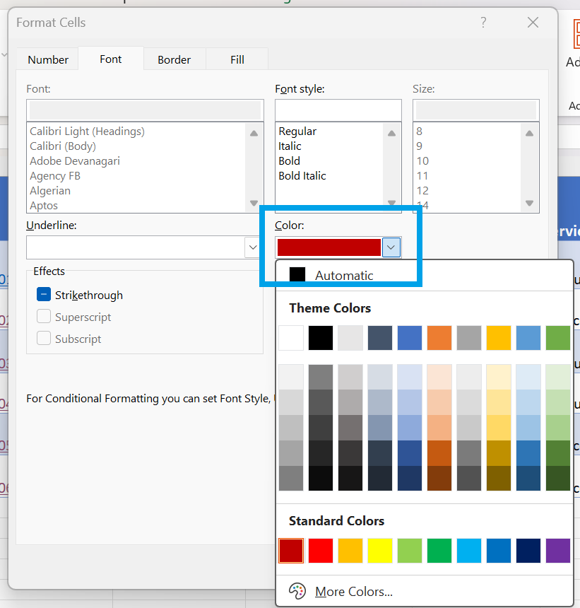 Voorwaardelijke opmaak in Excel