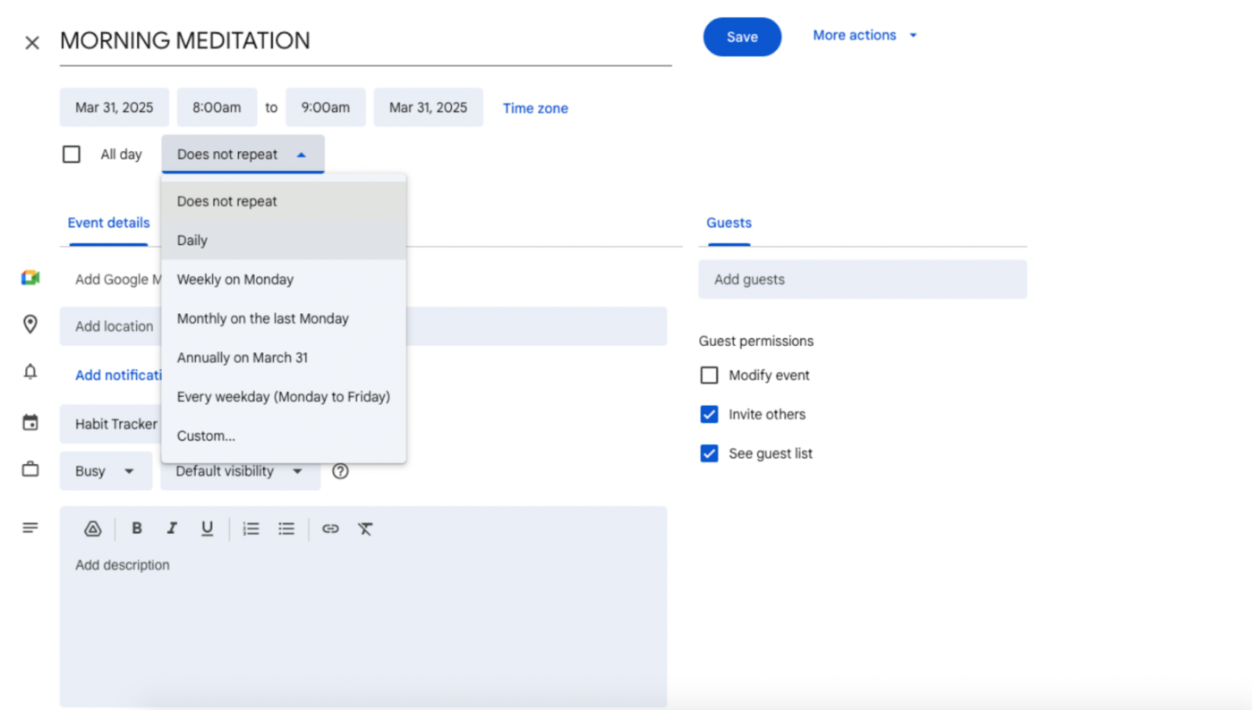 Google Calendar