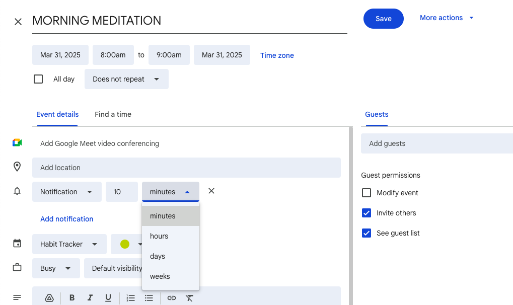Google Calendar