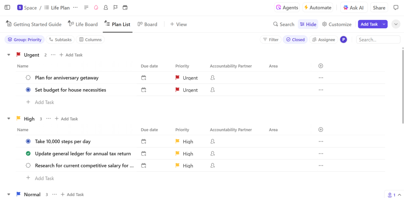 10 Free Life Planning Templates