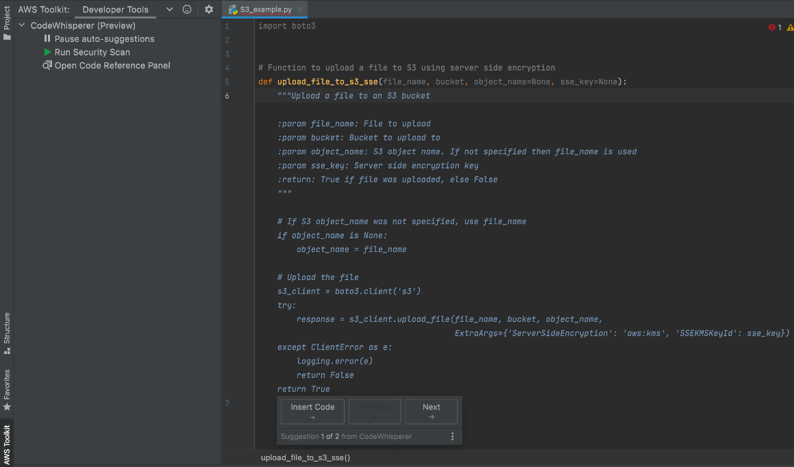 Amazon CodeWhisperer: AI Agents for Coding