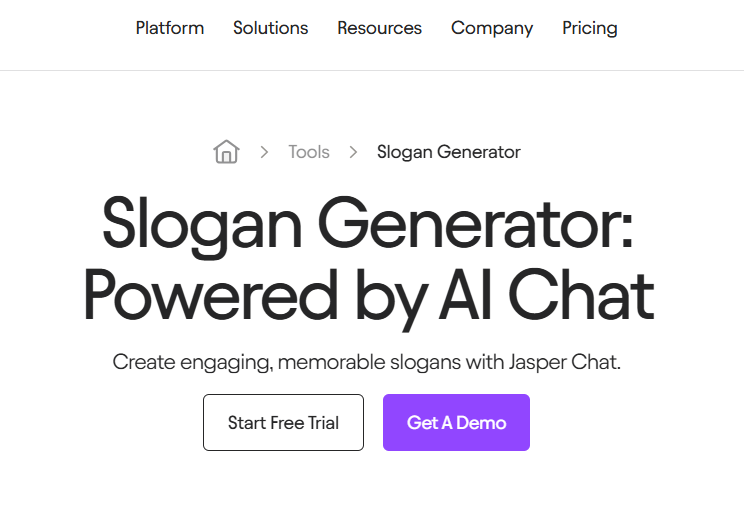 Jasper AI: Công cụ tạo slogan AI