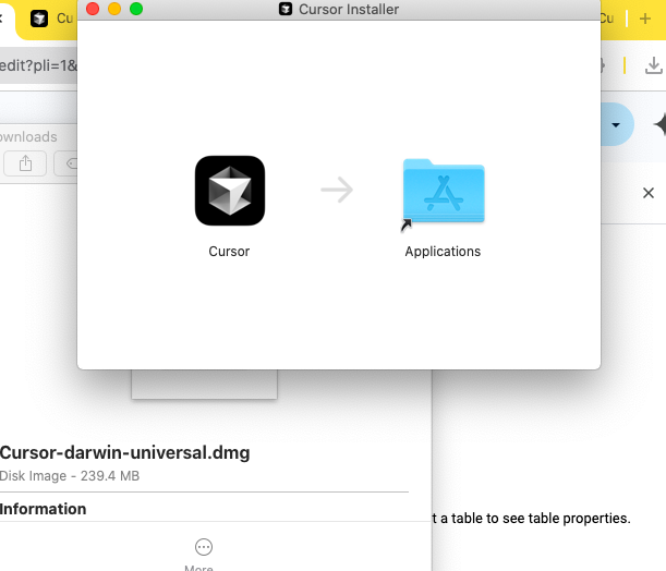 قم بتشغيل تطبيق Cursor في Cursor