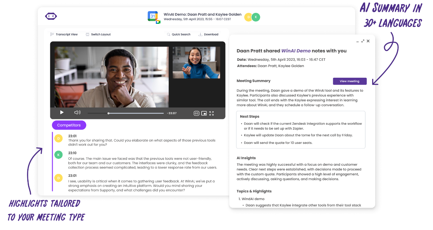 MeetGeek: AI Agents for Meetings 