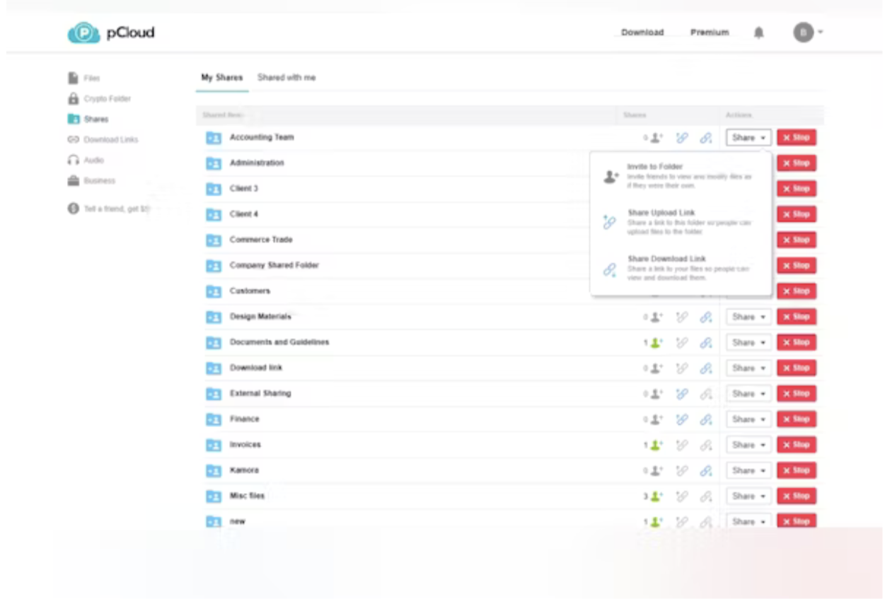 pCloud : proton drive alternatives
