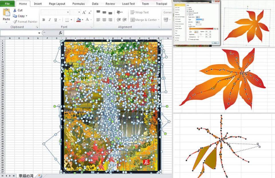 Illustratie in Microsoft Excel