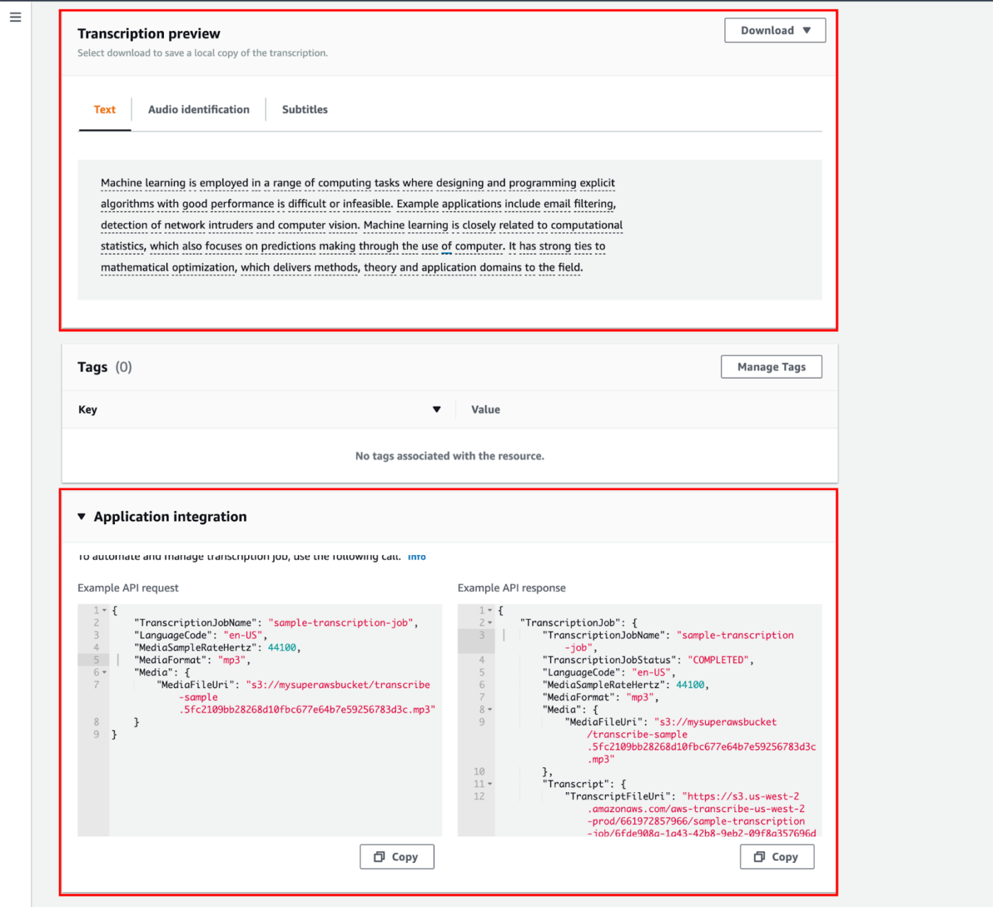 AWS Transcribe