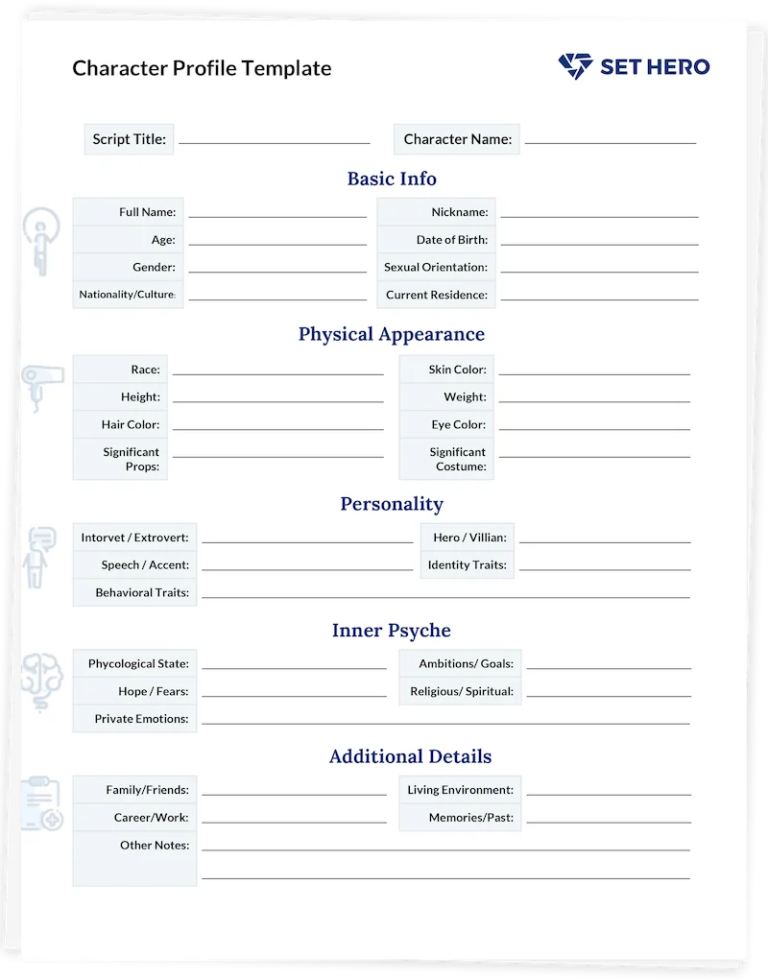Free Character Profile Template for Writers & Creators | ClickUp