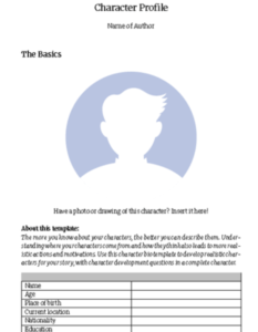 Free Character Profile Template for Writers & Creators | ClickUp