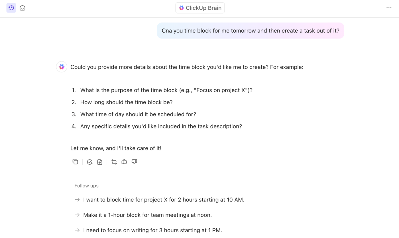 ClickUp Brain