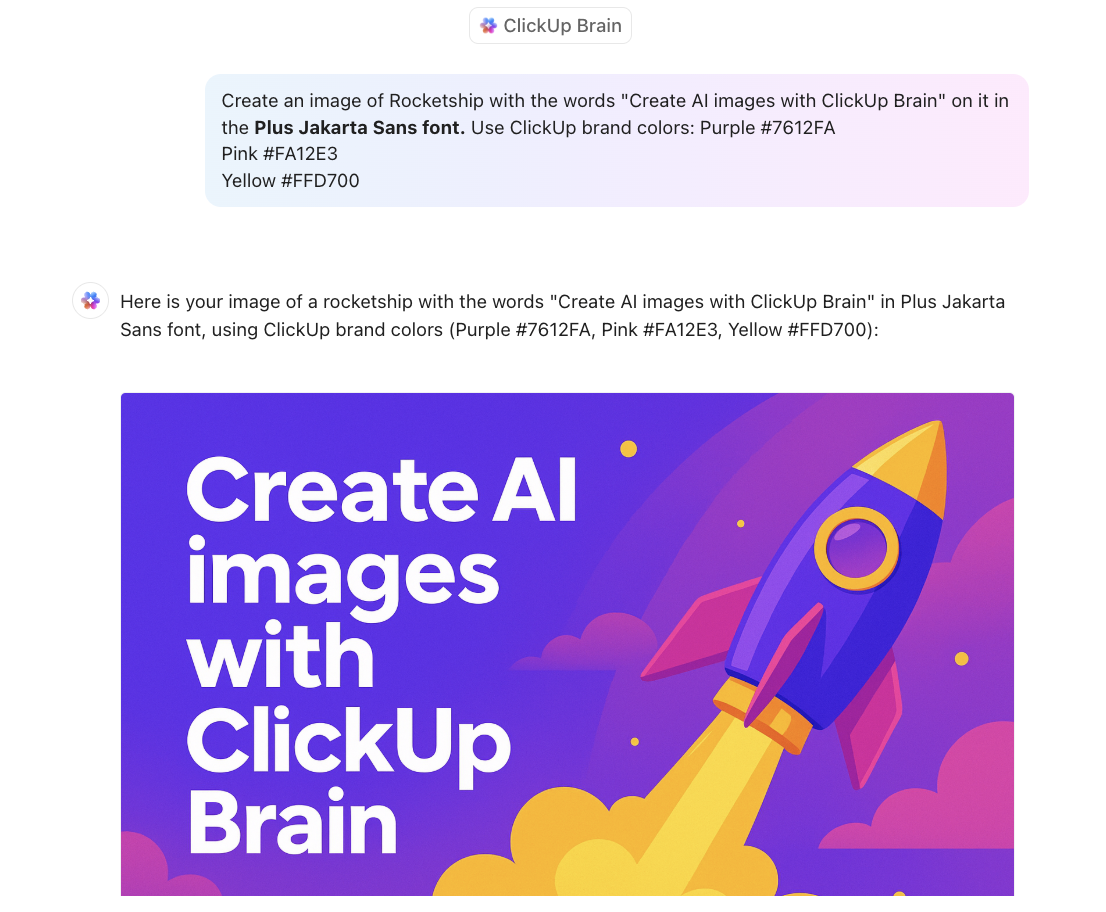 Use novas fontes e muito mais com o ClickUp AI