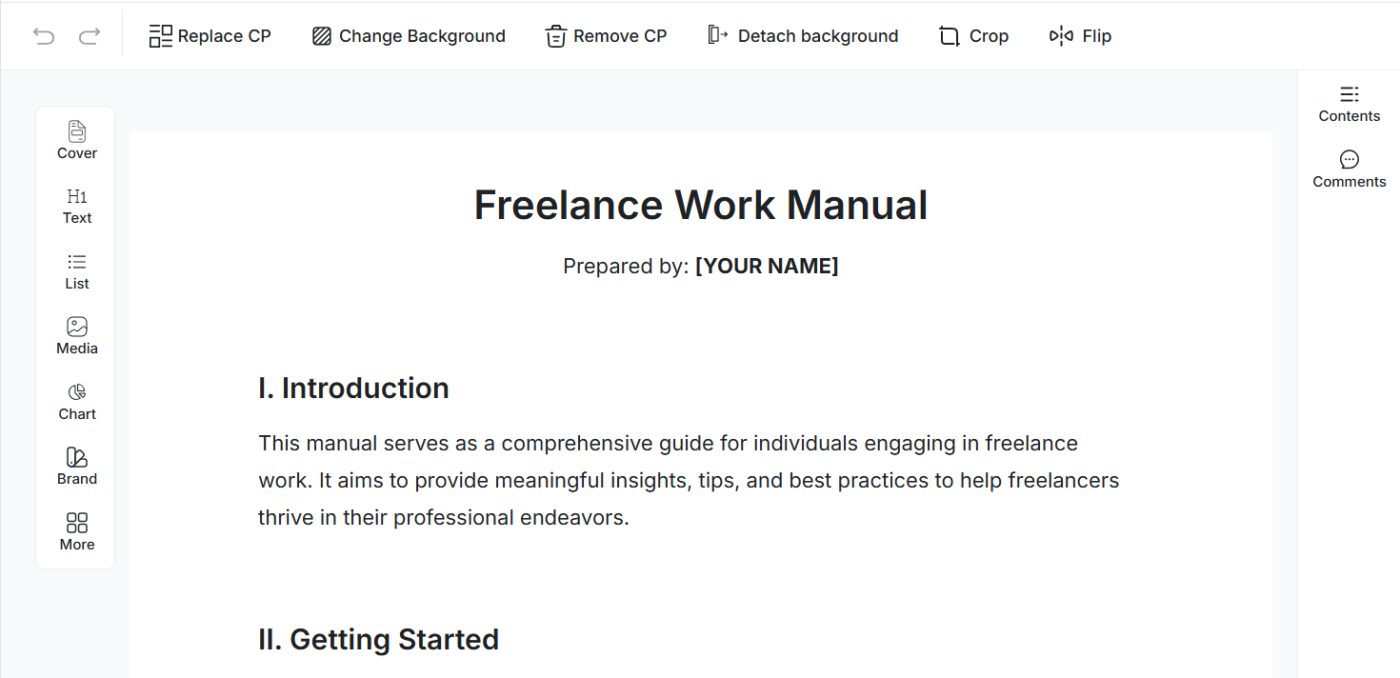 Freelance Work Manual Template by Template.Net: Operations Manual Template