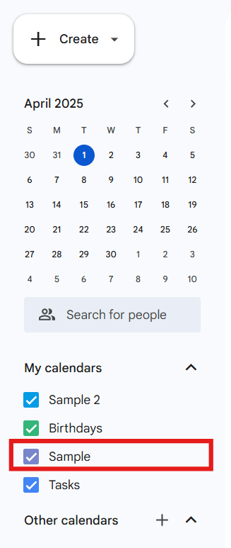 Localice su calendario específico