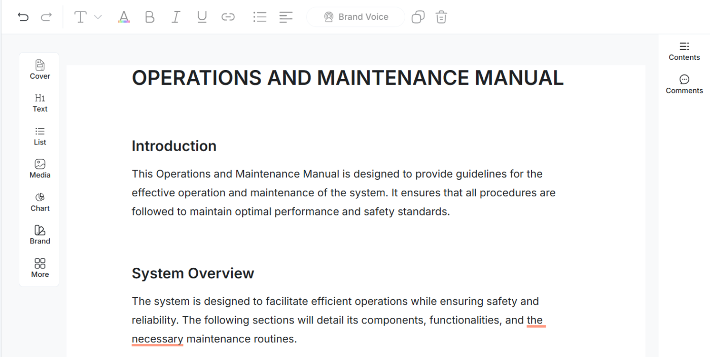 Operations and Maintenance Manual Template by Template.Net : Operations Manual Template
