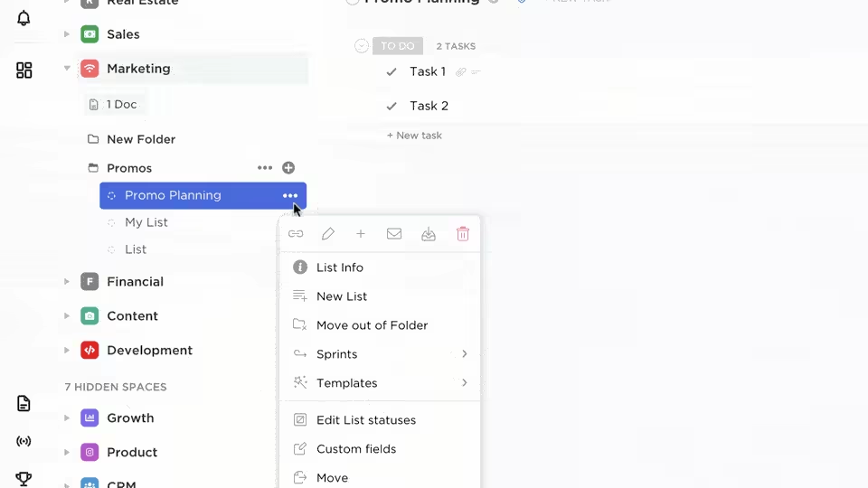 Organize your email campaigns and track performance with ClickUp’s Email Project Management Software: ai email marketing generator