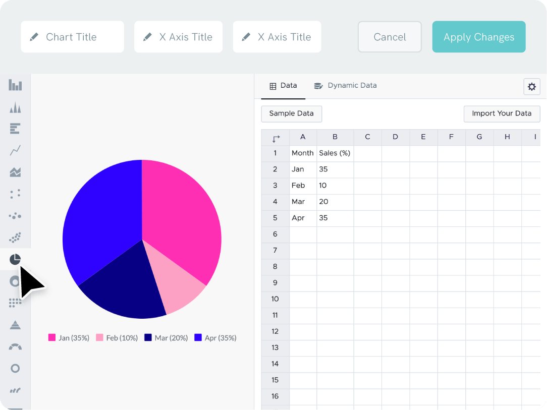 Piktochart ダッシュボード:AI 円グラフ作成ツール
