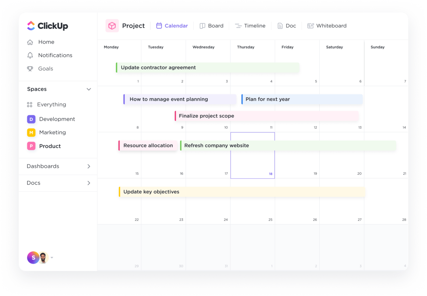Planeje, programe e execute atividades de marketing dentro do prazo com um calendário de marketing