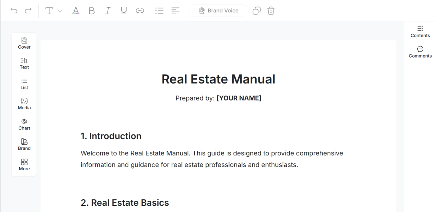 Real Estate Manual Template by Template.Net: Operations Manual Template